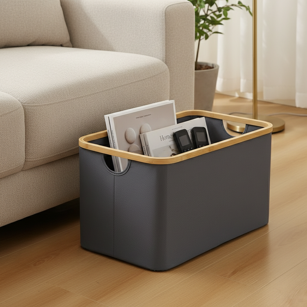 ZenHarmony | Natural Bamboo & Premium Oxford Fabric Organizer