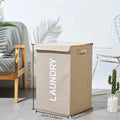 Lidded Laundry Basket with Handles | Foldable Clothes Hamper