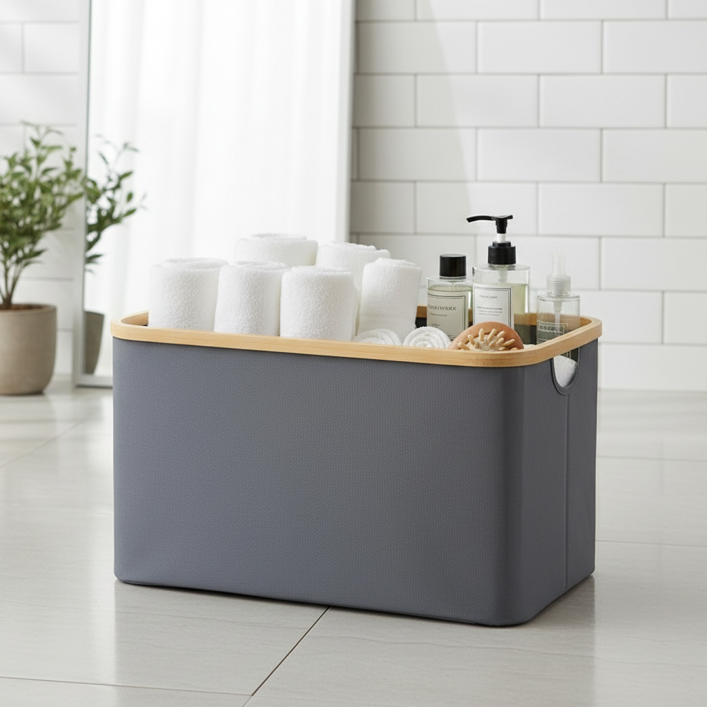 ZenHarmony | Natural Bamboo & Premium Oxford Fabric Organizer