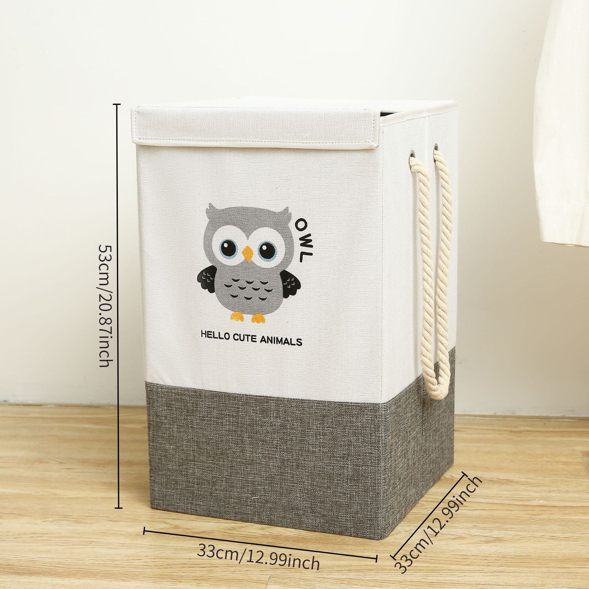 Lidded Laundry Basket with Handles | Foldable Clothes Hamper