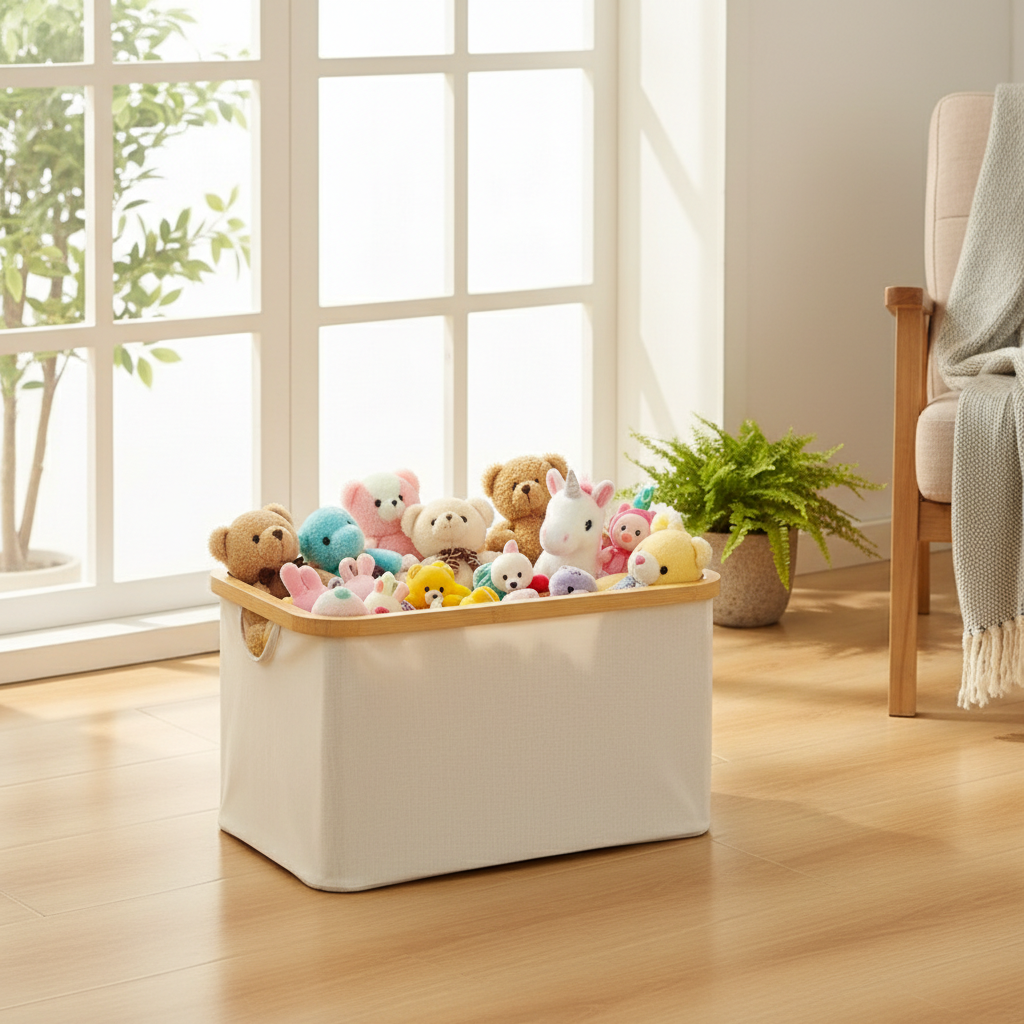 ZenHarmony | Natural Bamboo & Premium Oxford Fabric Organizer