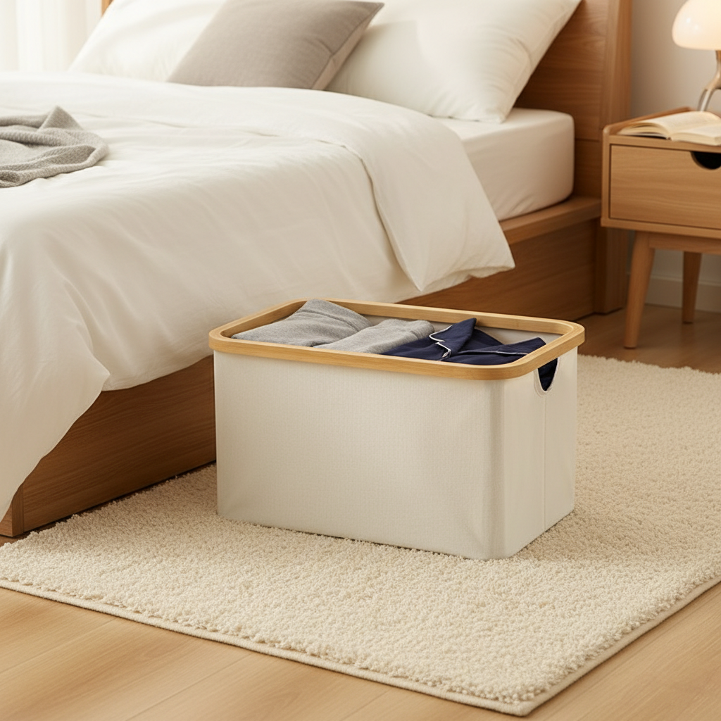 ZenHarmony | Natural Bamboo & Premium Oxford Fabric Organizer