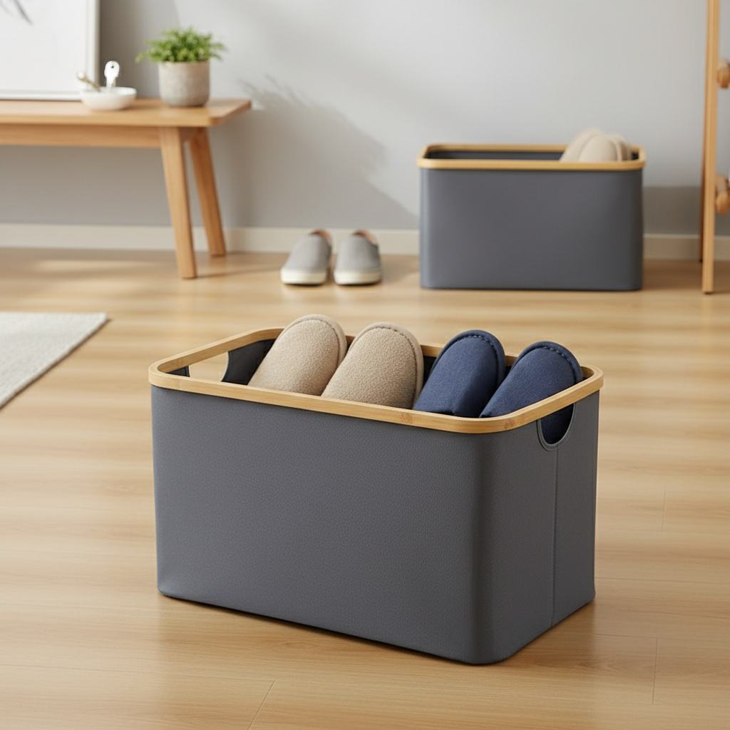 ZenHarmony | Natural Bamboo & Premium Oxford Fabric Organizer