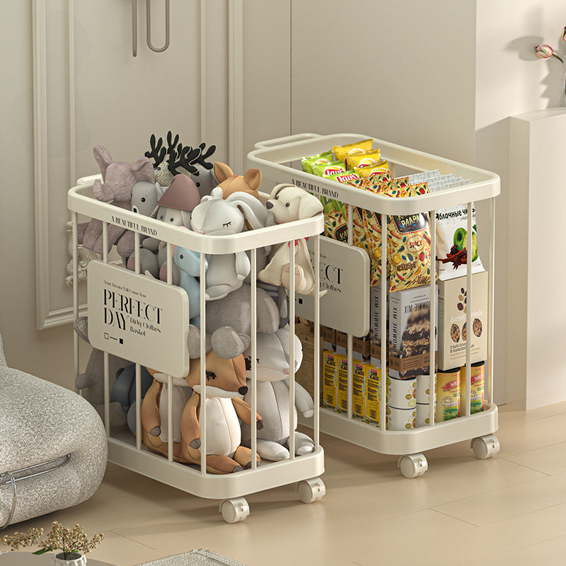 Laundry Basket with Wheels | Large Bathroom Storage Rack