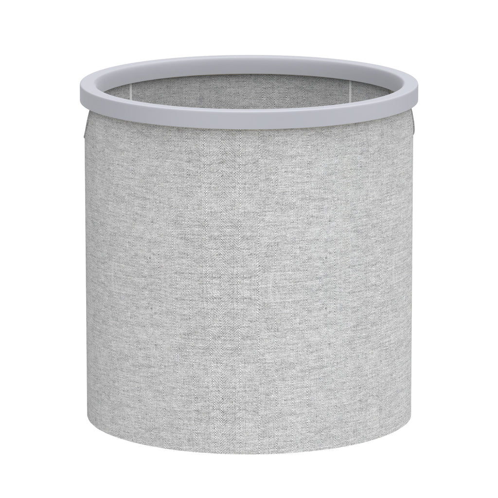 Collapsible Wooden Laundry Basket with Removable Canvas Bag