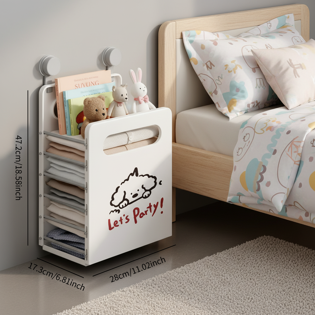 Collapsible Wall-Mounted Towel & Clothes Rack with Suction Cups